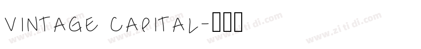vintage capital字体转换